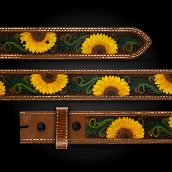 Honeysuckle Leather Belt  